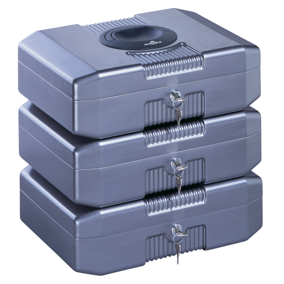 Sicherungskästen, Metallboxen, Wertkassette, Klappschloss, Quadratische Box