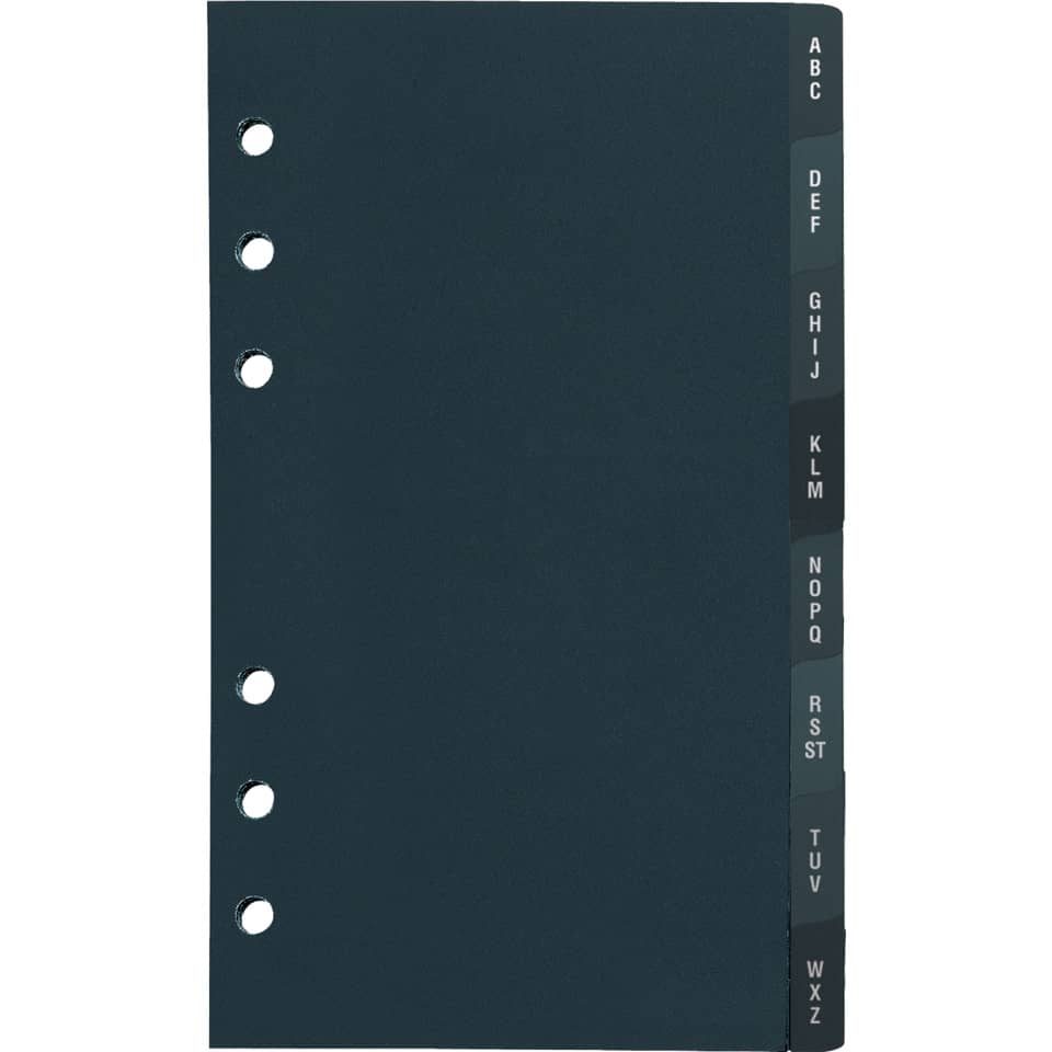 geordneter Ordner, A4 Ordner, Lochung Binder, Registerblätter, Alphabetseiten