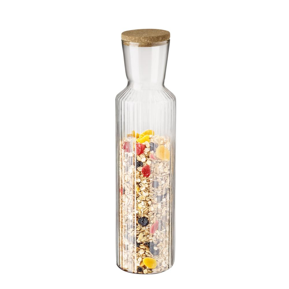 Glasflasche, Korkdeckel, Müsli-Mix, Granola, Körner