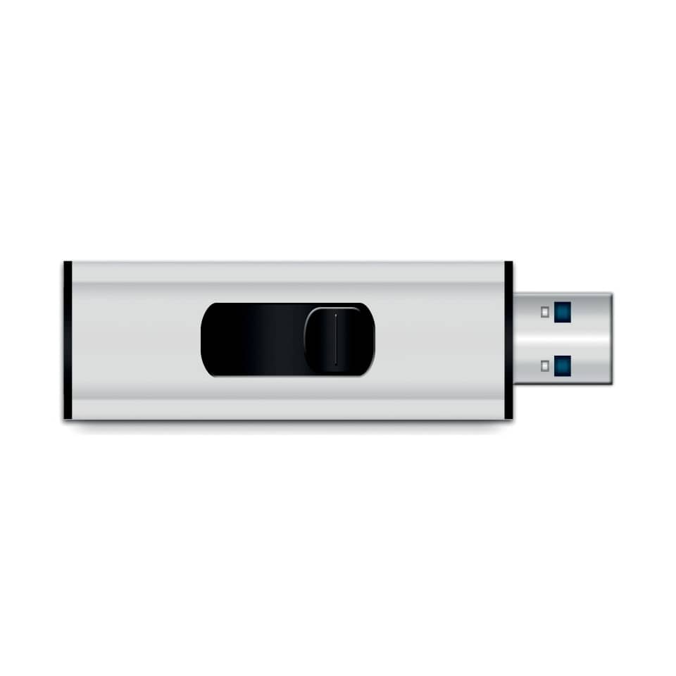 USB-Stick, Flash-Speicher, Metallic, Schwarz, Flaggenschalter