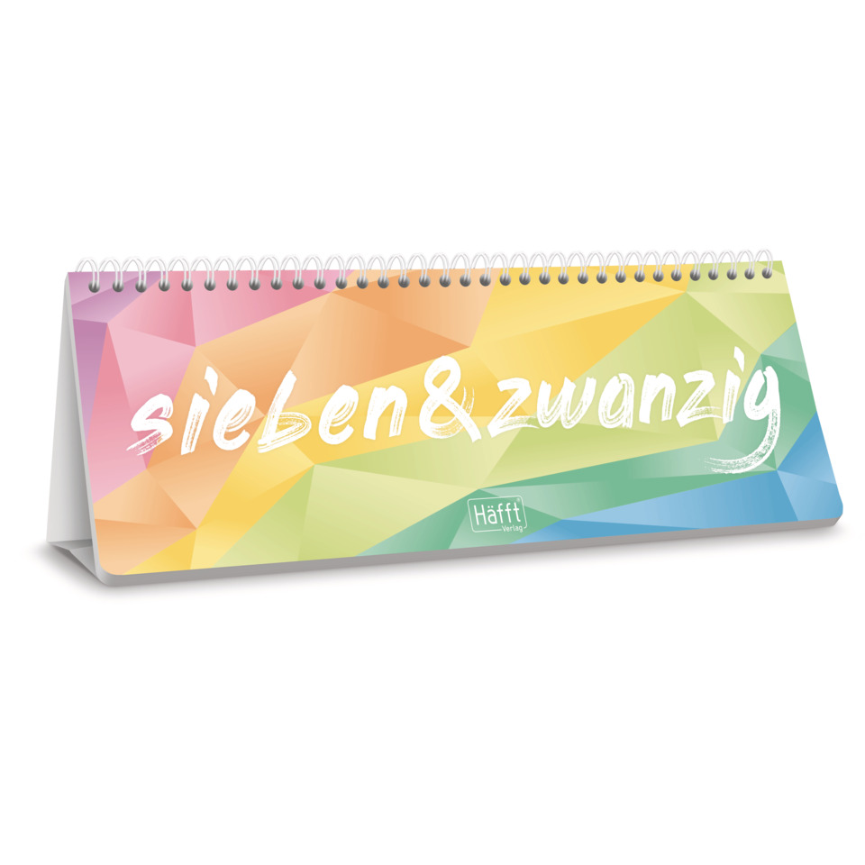 kalender, tischkalender, geometrisches muster, bunte farben, notizkalender