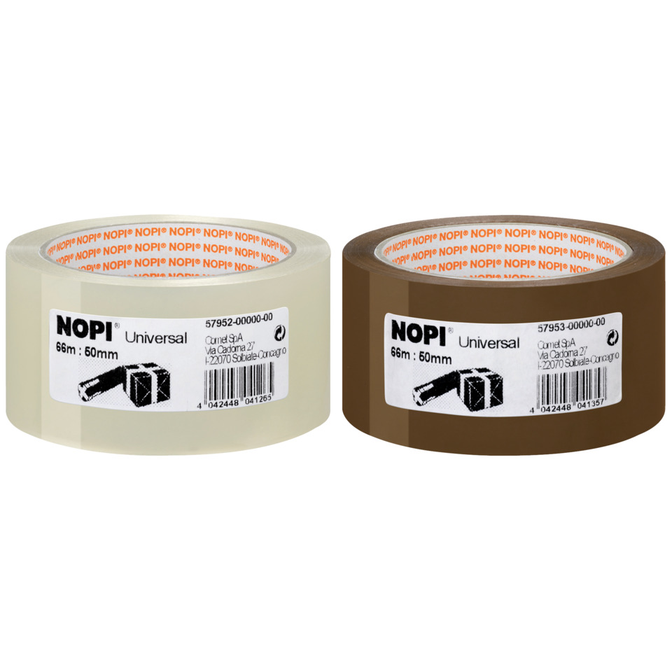Klebeband, Universal, Transparente Rolle, braun, klar