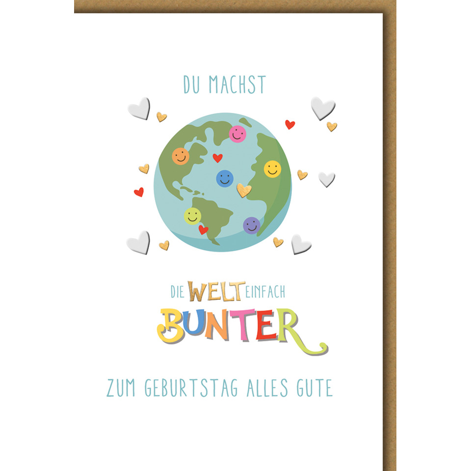 welt, globus, herzen, geburtstag, bunte schrift
