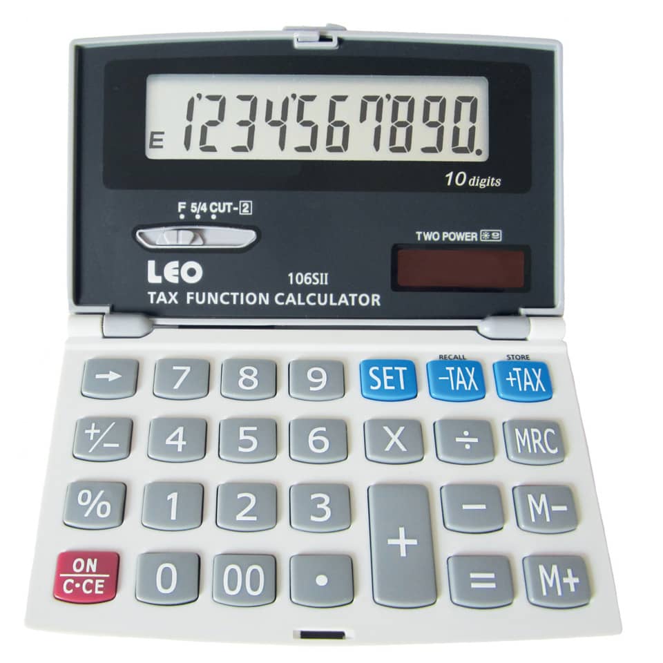 Taschenrechner, Taschenrechner mit Display, Kalkulator, Haushaltsgerät, Taschenrechner mit Display