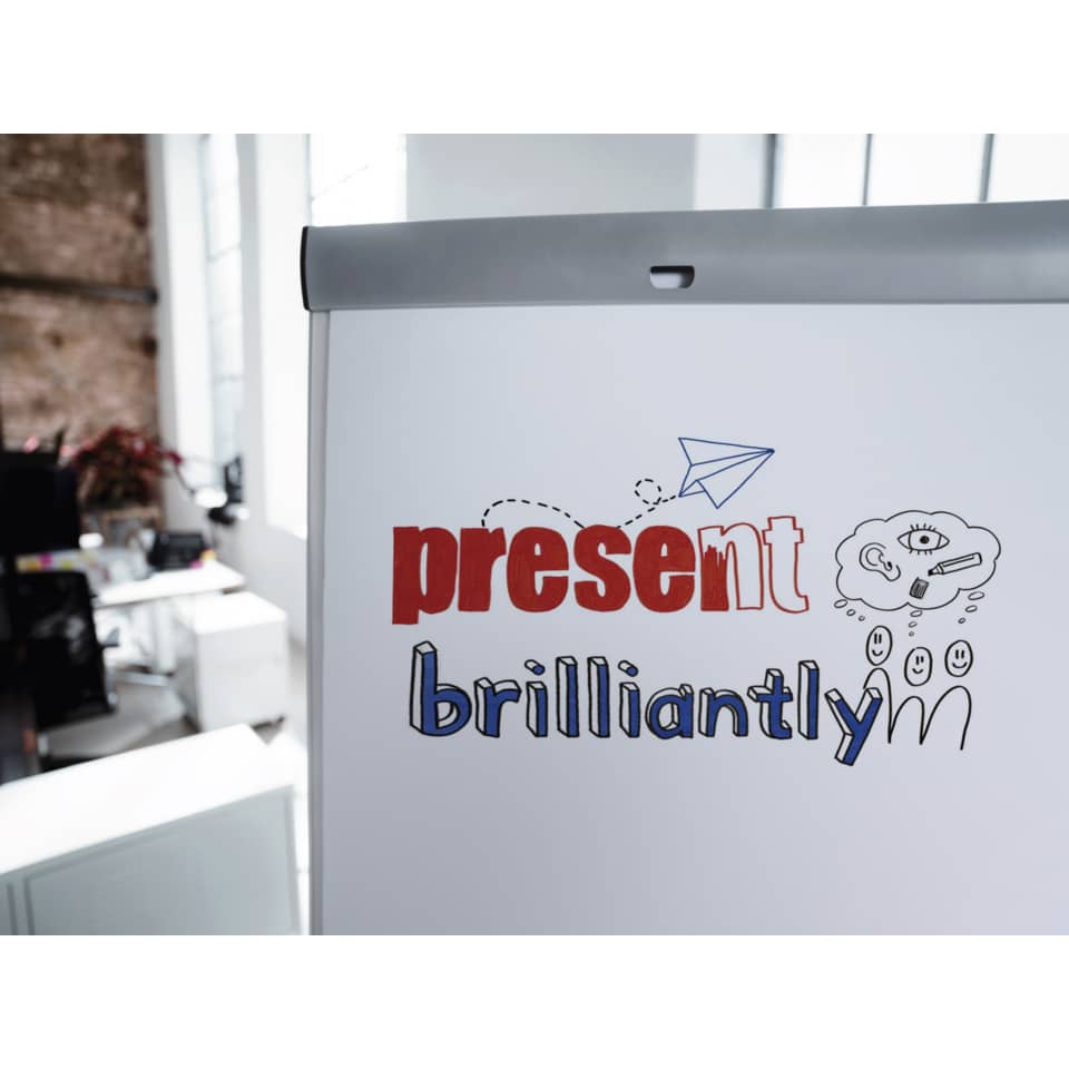 Flipchart, Whiteboard, Büro, Markenlos, Illustration