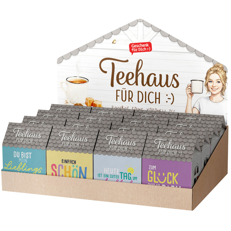 Teebaus, Teebeutel, Gift-Set, Kartonbox, Motivationssprüche