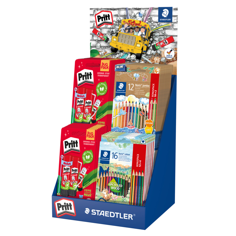 Buntstifte, Bleistifte, Malset, Pritt, Schultasche