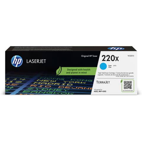 Lasertoner Nr.220X, 5.500 Seiten, cyan HP W2201X
