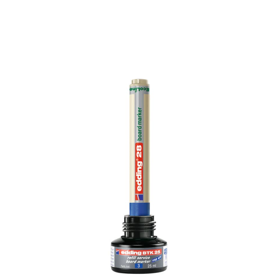 board marker, Marker pen, Tintenflasche, blauer Deckel, 25 ml