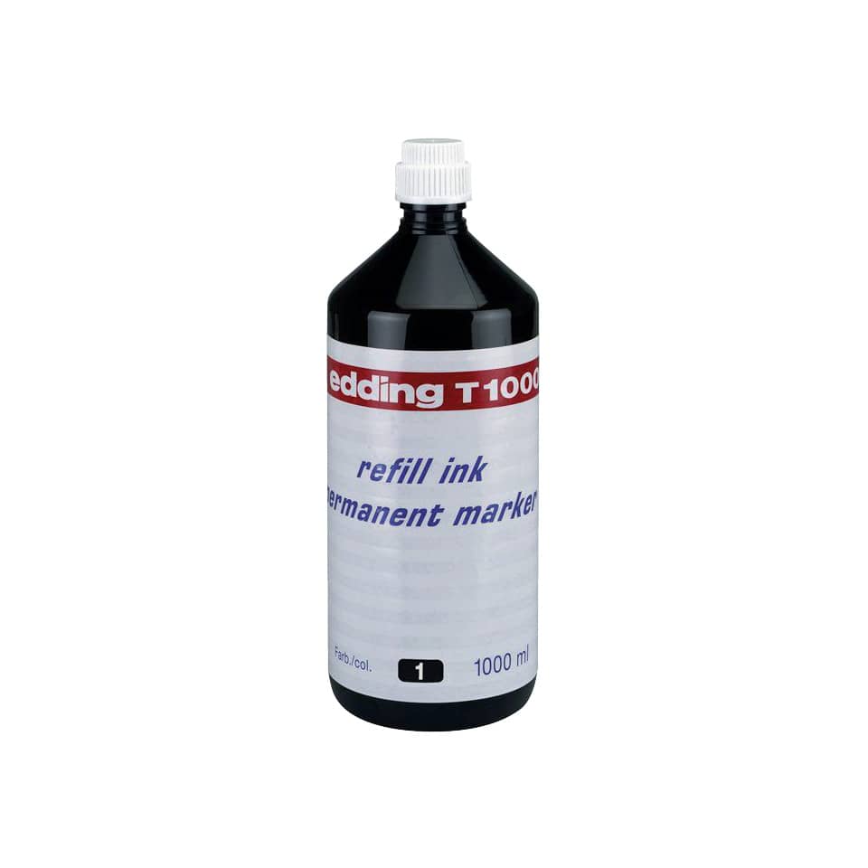 Nachfülltinte Permanentmarker, 1000ml, schwarz EDDING 4-T1000001