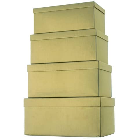 Geschenkkarton, 4-teilig Hoch, gold STEWO 52 7820 80