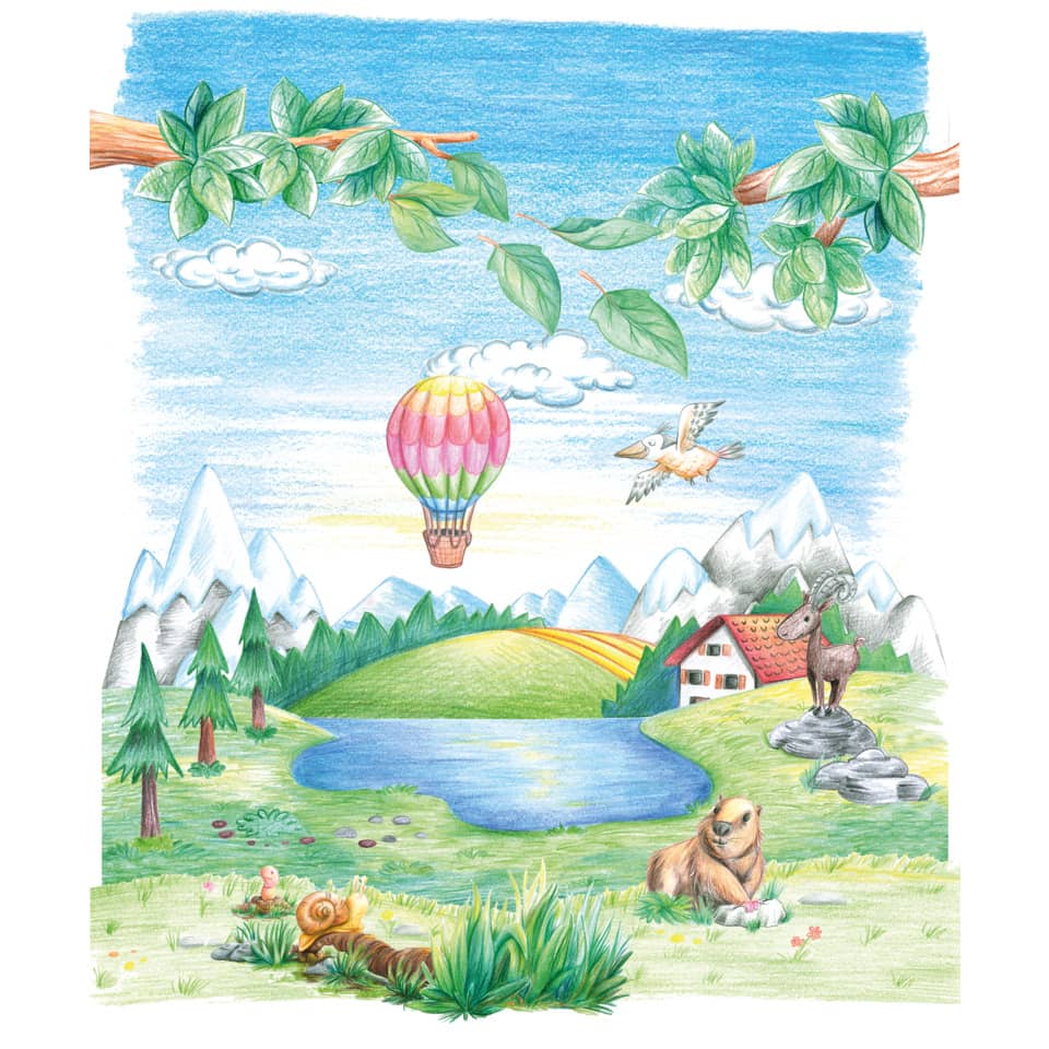 Landschaft, Ballon, Ballonfahrt, Fluss, Tierwelt