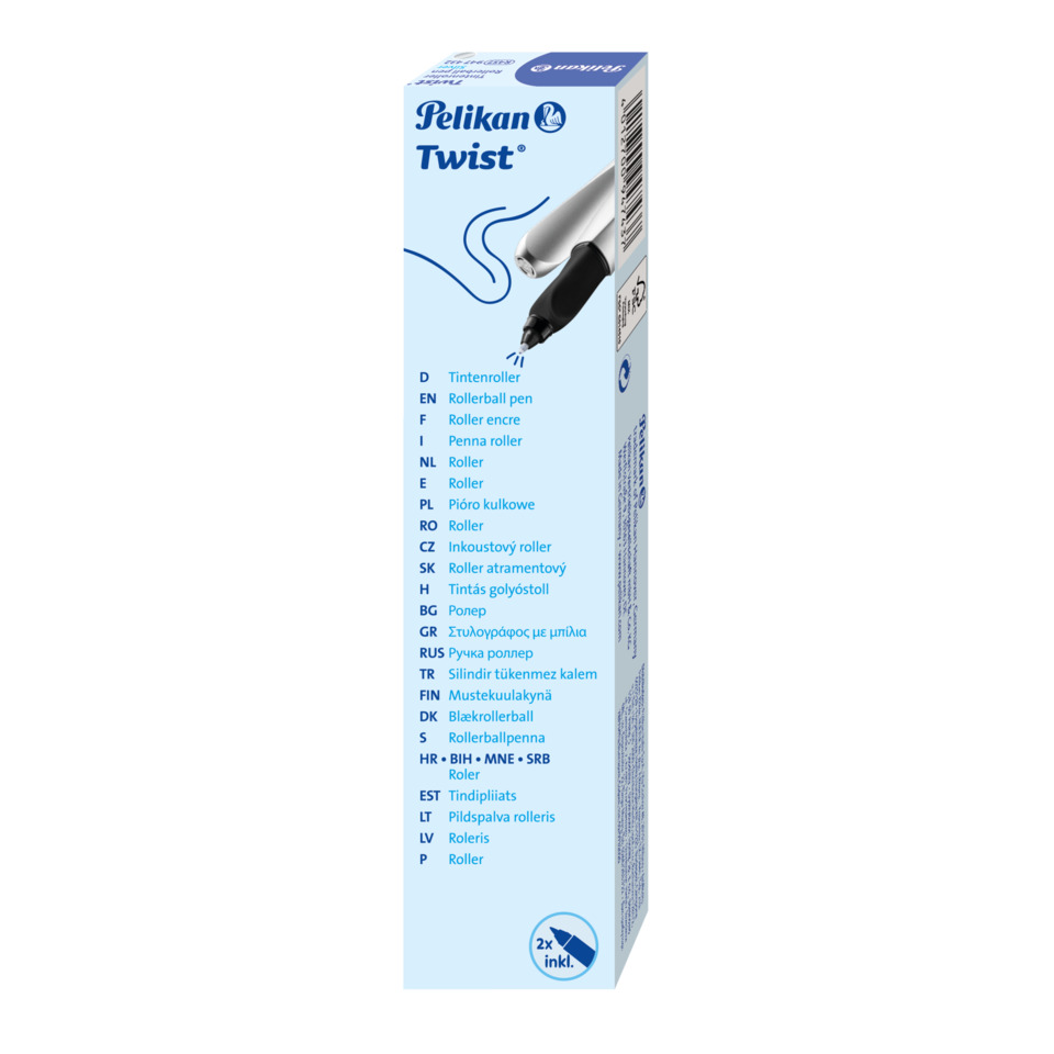 rollerball pen, tintenroller, blauer karton, pennenhalter, pelikan twist, Rollerball-Stift, Tintenroller, Tintenroller, Stift, blaues Verpackung