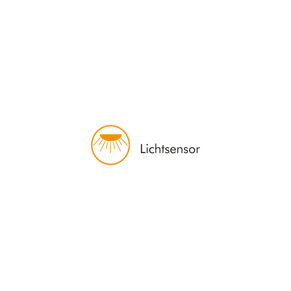 Lichtsensor, Sensor, Glasgehäuse, Rund, Orange