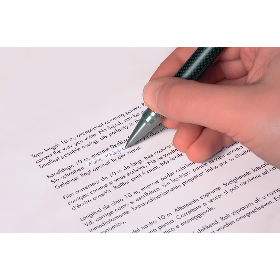Stift, Text, Person