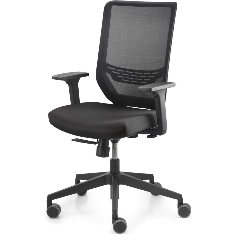 bürostuhl, Mesh-Rücken, ergonomisch, Drehstuhl, schwarz