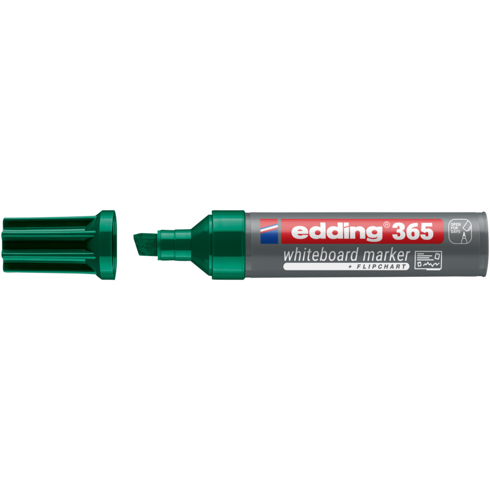 Whiteboardstift, Grün, Spitze, Kantenschnitt, Edging 365