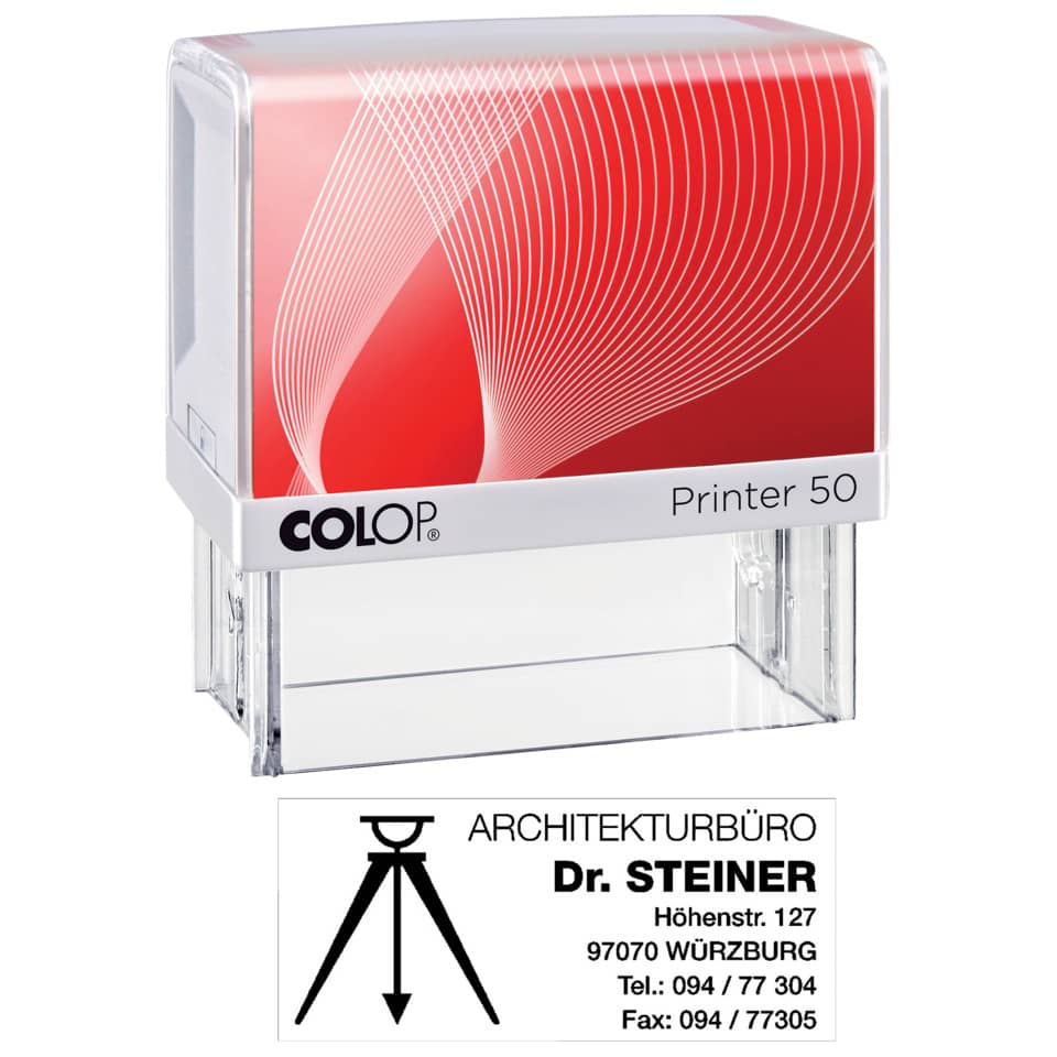 stempel, Stamp, Architekturbüro, Printer 50, COLOP