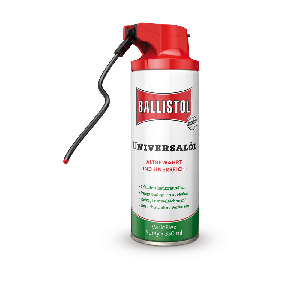Sprüher, Schutztülle, Universalspray, Metalldose, Rot-Grün-Design