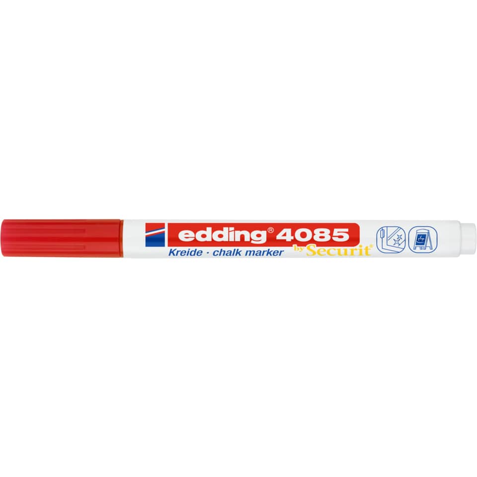 Marker, Kreidemarker, Roter Marker, Edding 4085, Kreidemarker