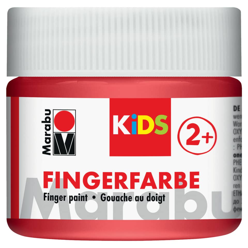 Fingerfarbe, Fingerfarben, Kinderfarbe, Gouache, Rot