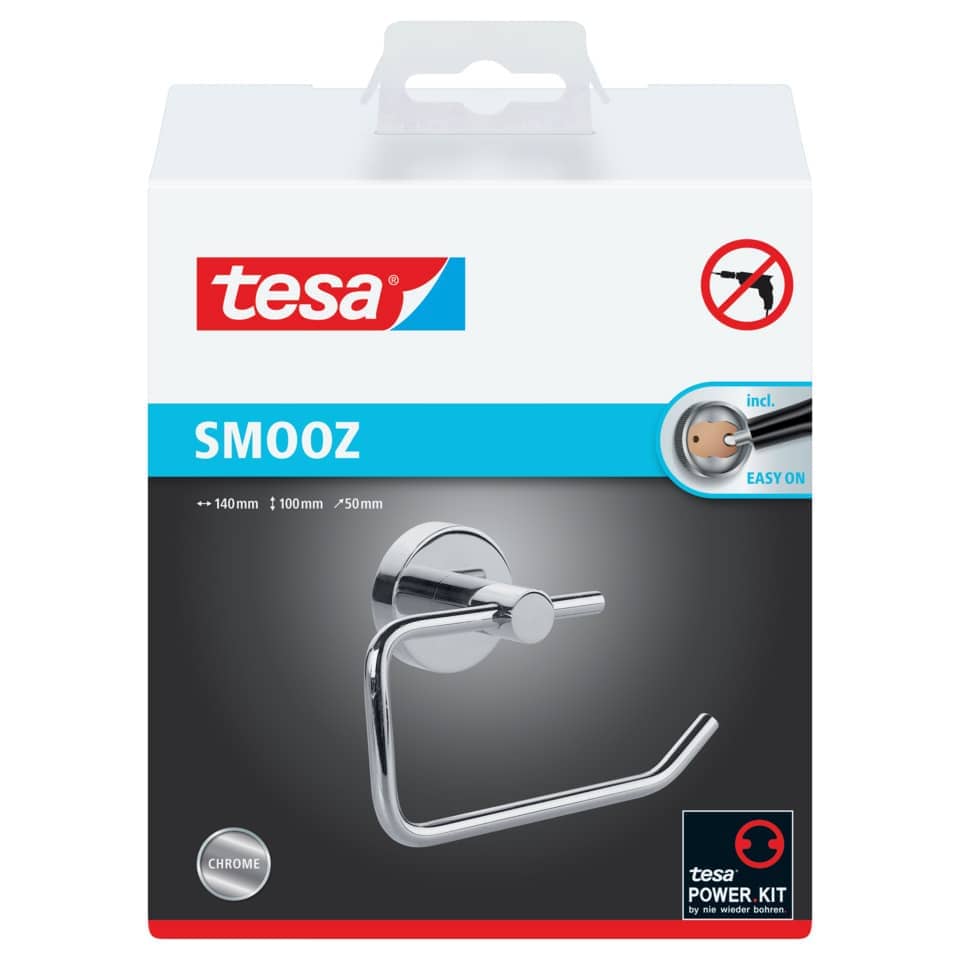 Handtuchhalter, Wandhalter, Chrom, Edelstahl, Tesa SMOOZ