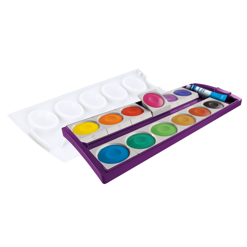 Aquarellfarben, Wasserfarben, Kasten, Palette, Farben
