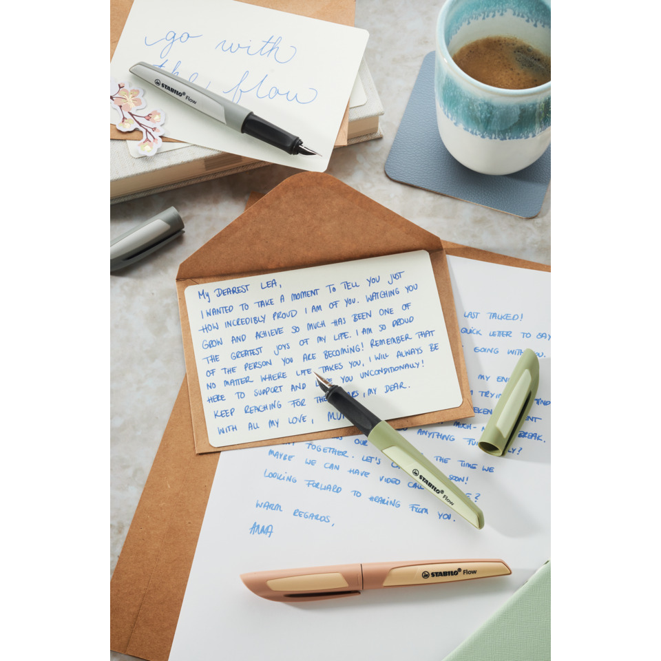 notizkarte, briefpapier, briefmarkierung, kugelschreiber, duftiger kaffee
