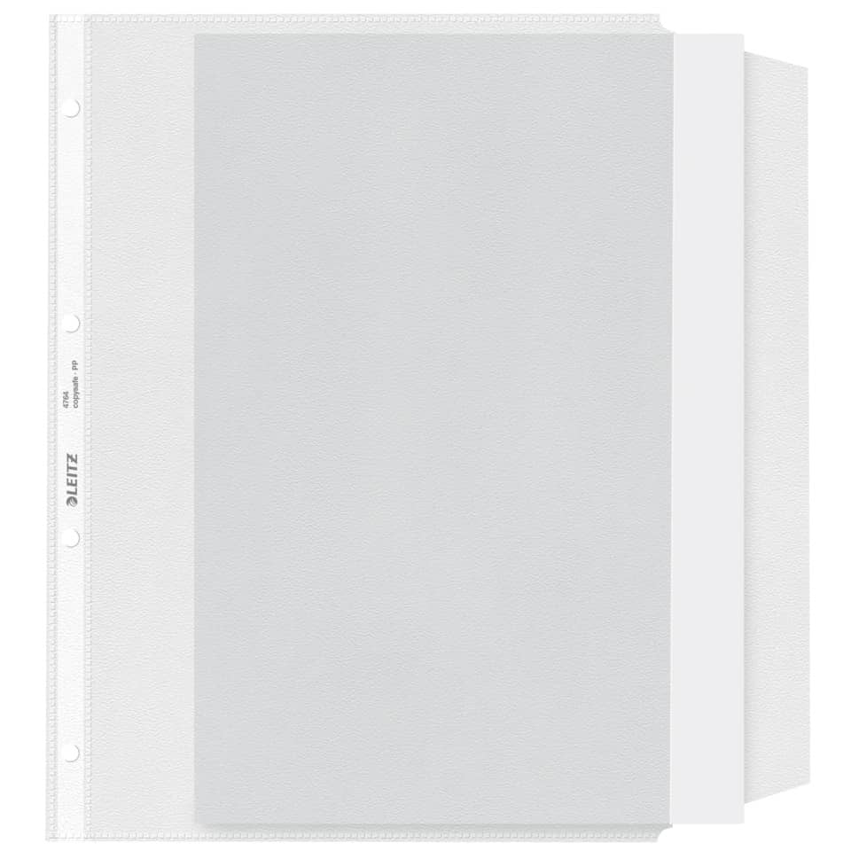 weißer Ordner, Präsentationsordner, transparente Hülle, Ringbinder, Drei-Deckel Ordner
