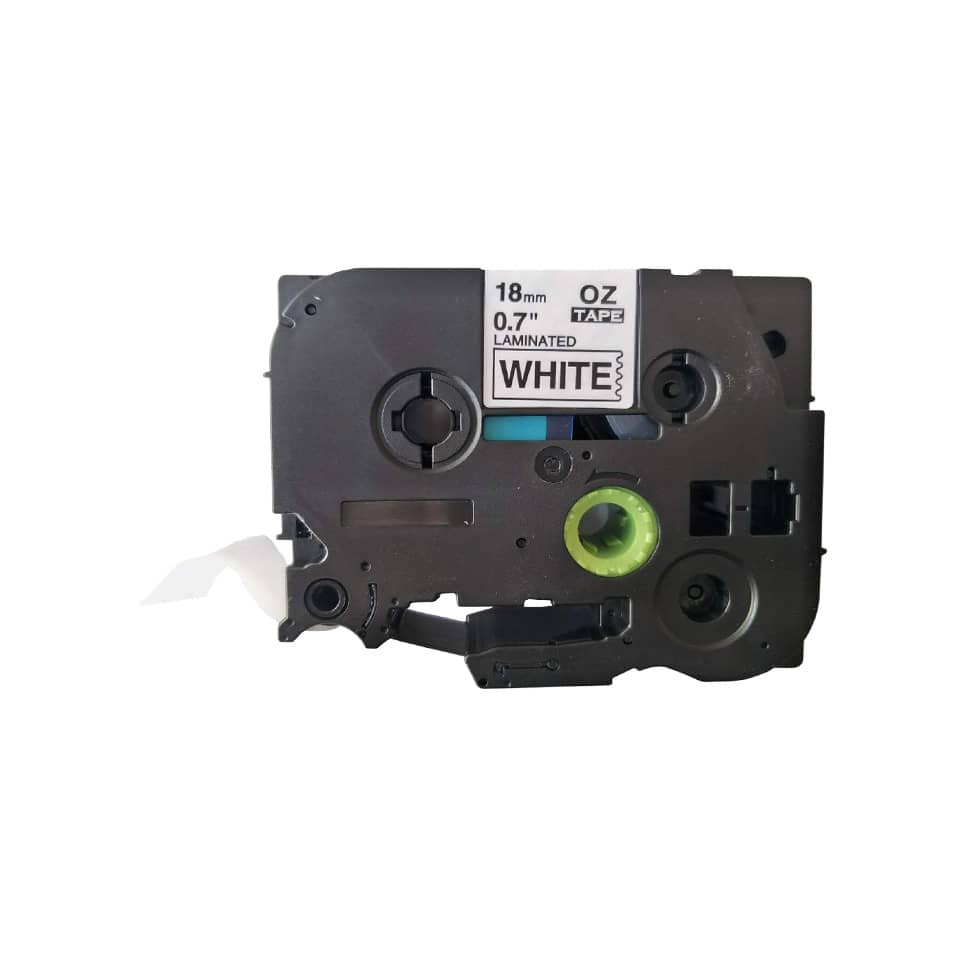 Schriftband, 18mmx8m, schwarz/weiß Q-CONNECT KF18798