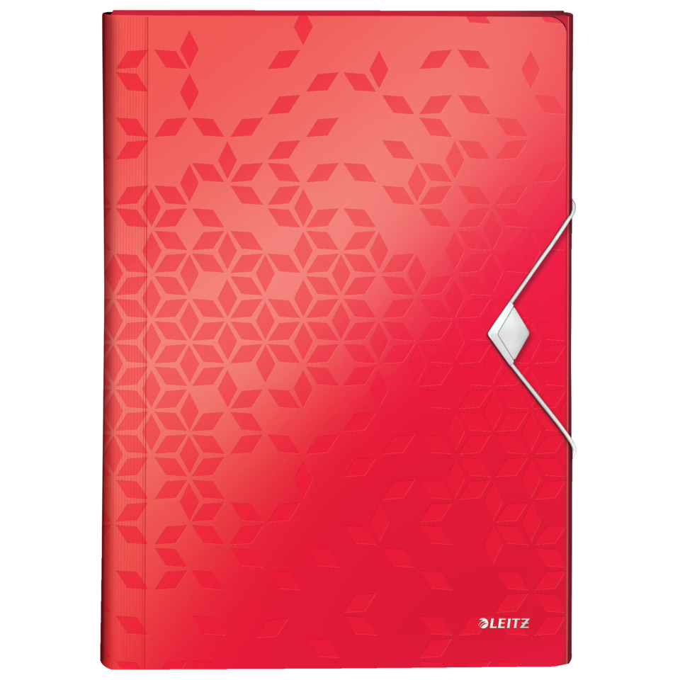 Fächermappe WOW, A4, 6 Fächer, rot LEITZ 4589-00-26