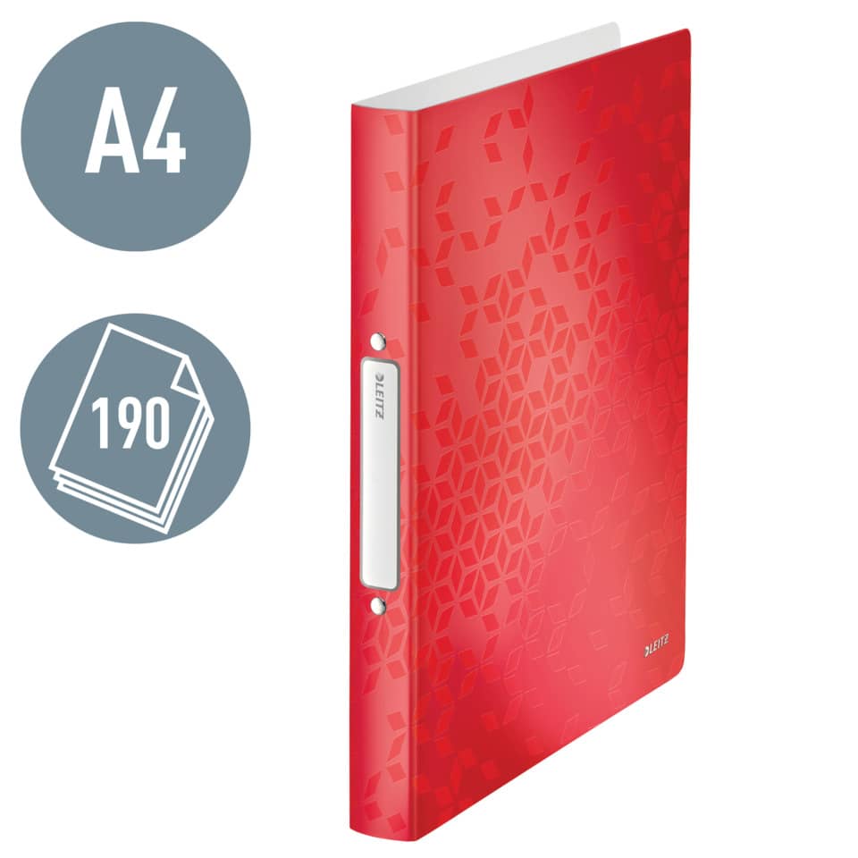 A4, Ordner, Rot, Bindeband, 120 Seiten