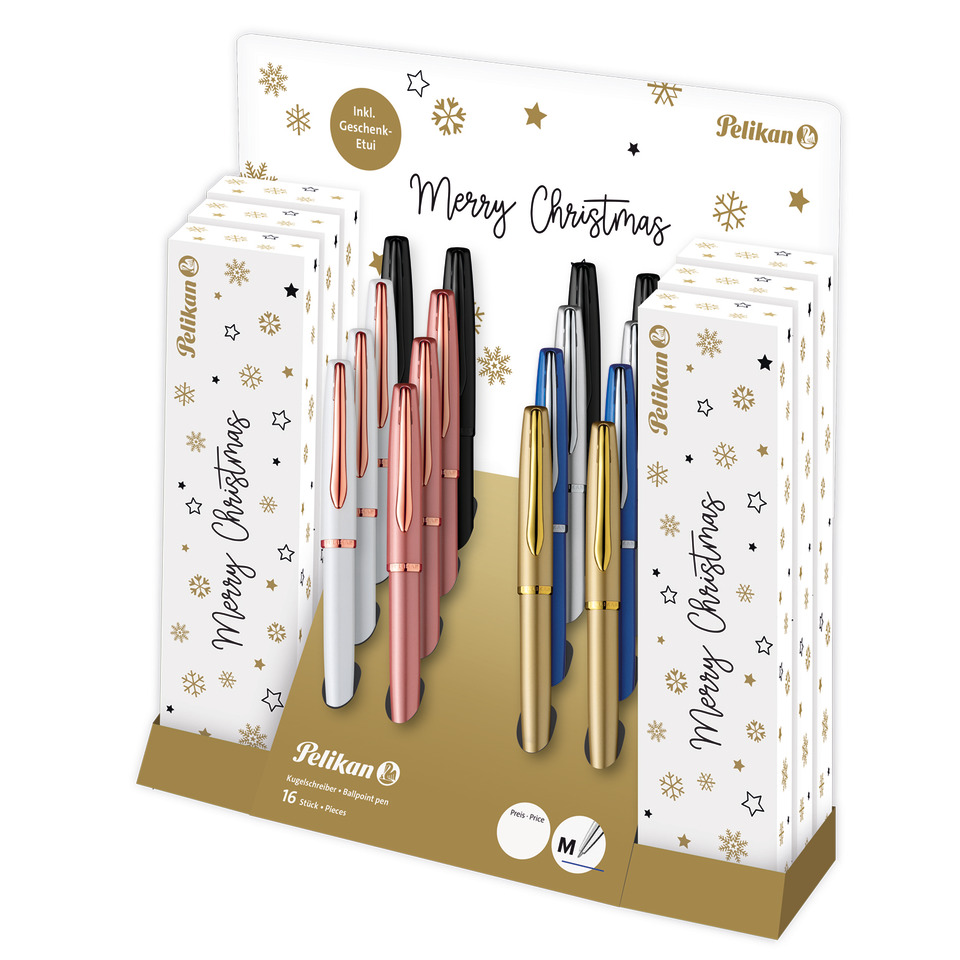 Kugelschreiber, Ballpoint, Set, Weihnachten, Mehrfarbig