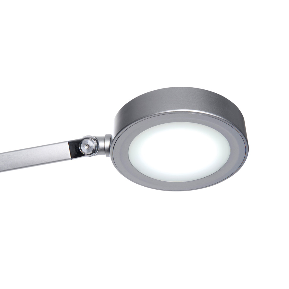 Tischlampe, LED-Lampe, Verstellbare Leuchte, Rund-LED, Modell mit Arm