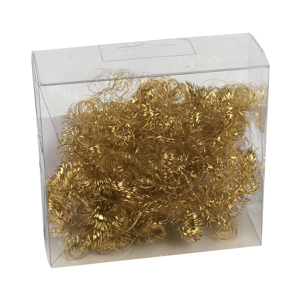 Dekorspirale, Gold, Kunststoff, Haarspirale, Spaßartikel