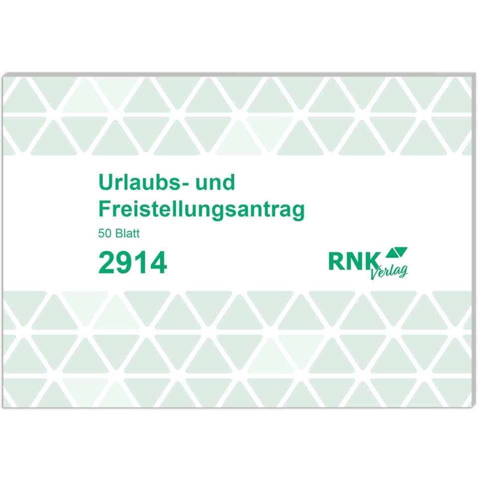 Urlaubs- Antrag, Freistellungsantrag, Dokument, Papier, 50 Blatt