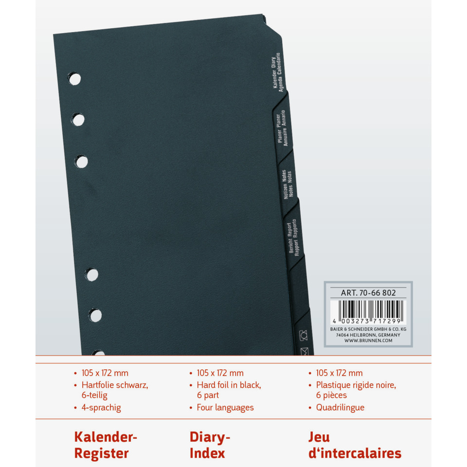 Kalender, Notizen, Register, Tagebuch, Ordner