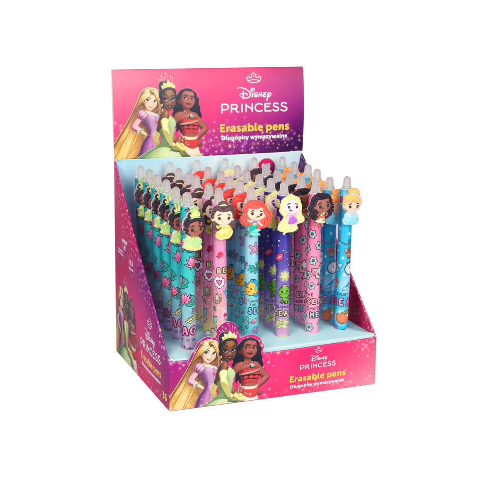 Erasable Pens, Disney Princess, Kunststoffstift, Mehrfarbig, Display/Sortiment