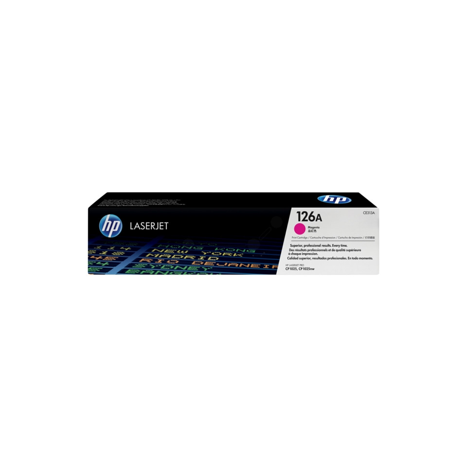 laserjet, tintenpatrone, magenta, 126A, hp