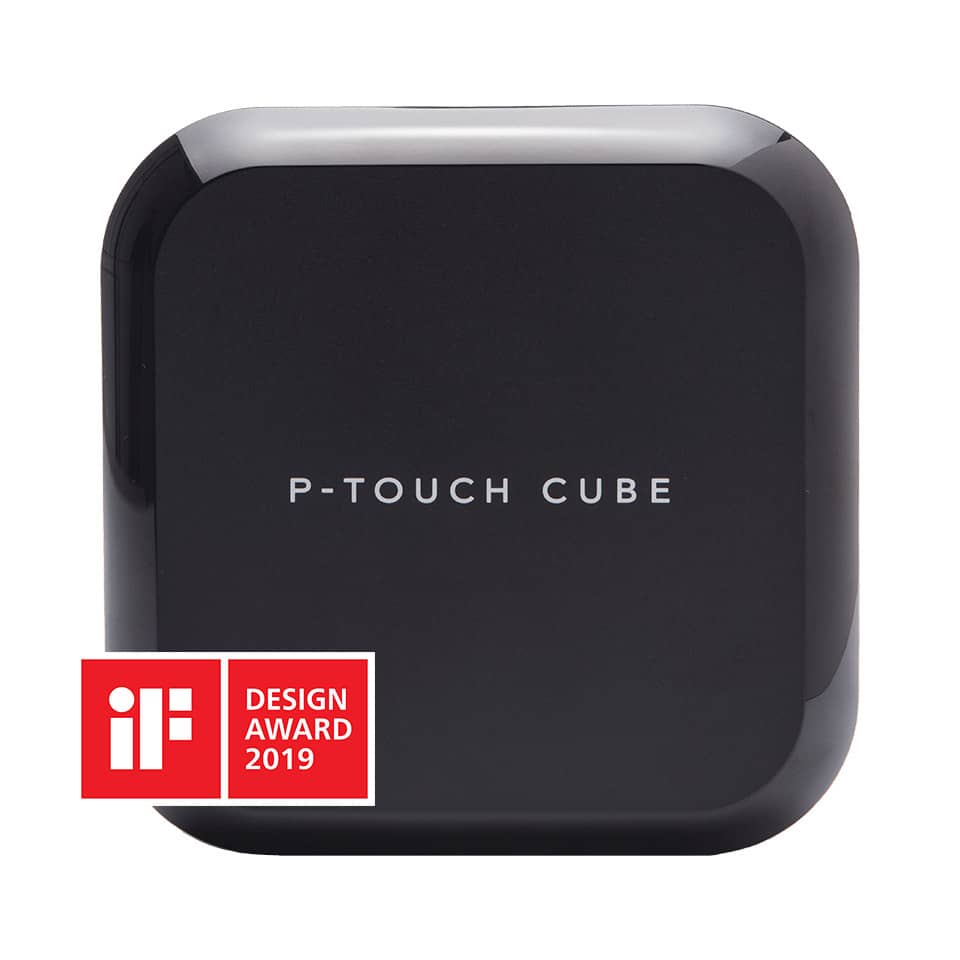 P-Touch Cube, Beschriftungsgerät, Schwarz, iF Design Award 2019, Kompaktdrucker