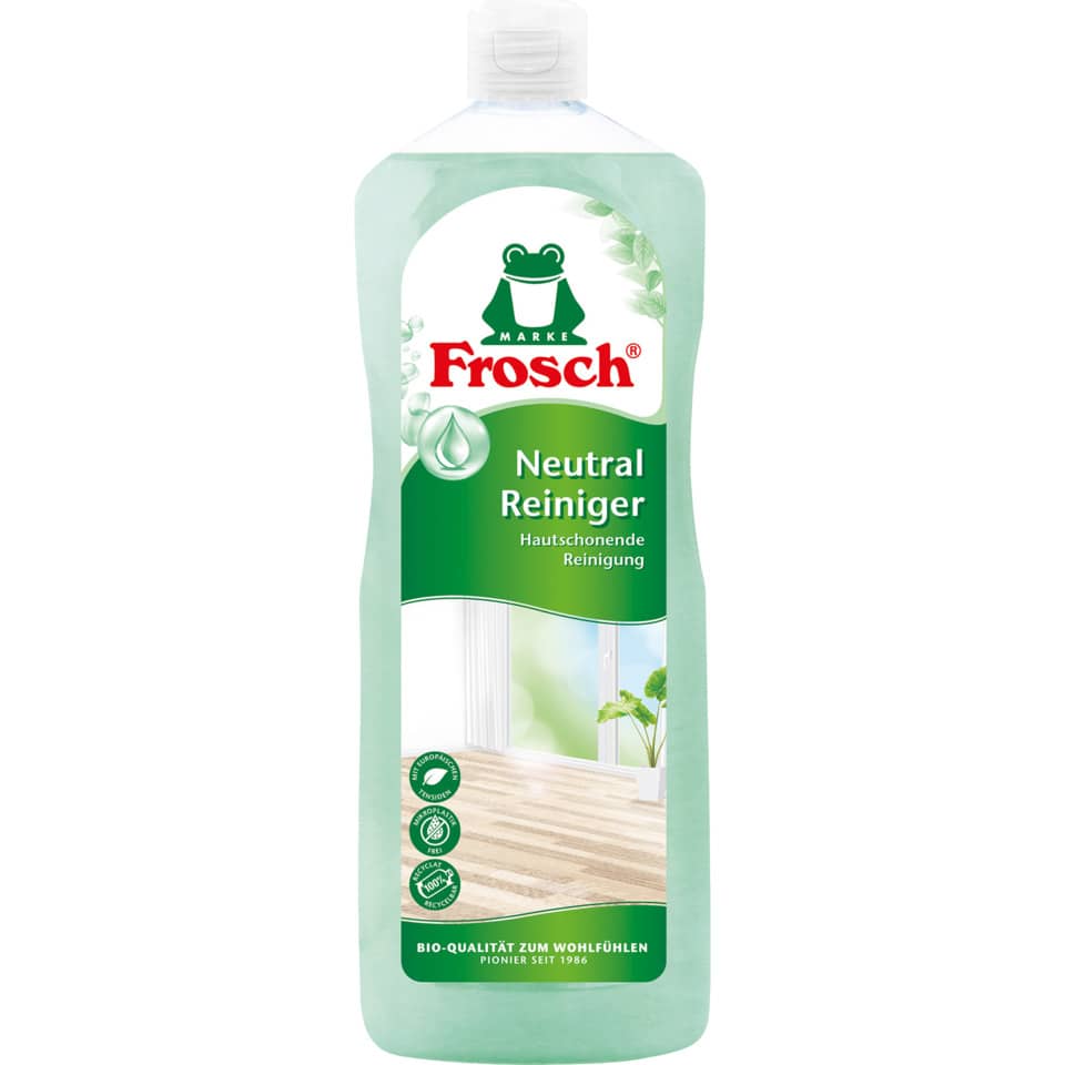 neutralreiniger, flächenreiniger, herstellerfrosch, natürliche formel, bio-qualität