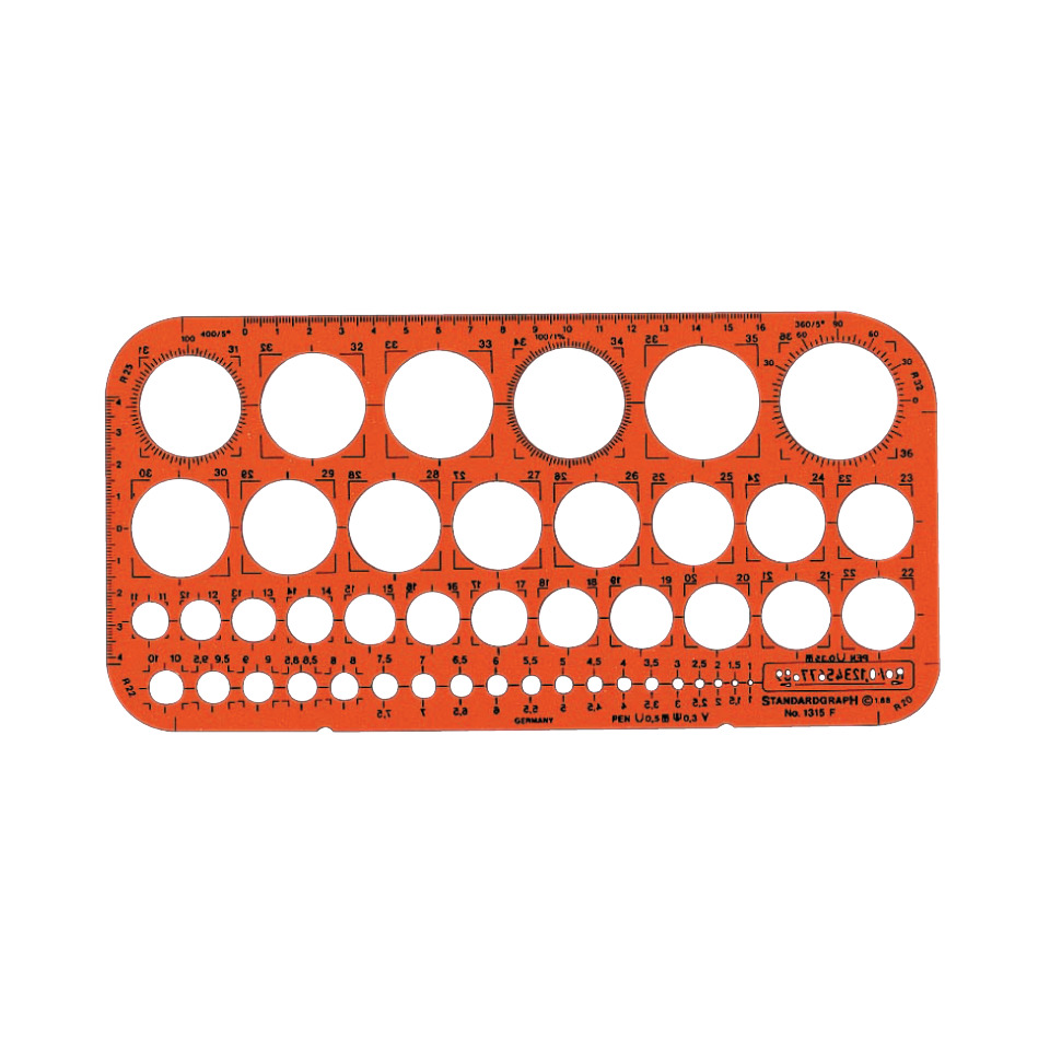 Kreisbogenschablone STANDARDGRAPH 1315F