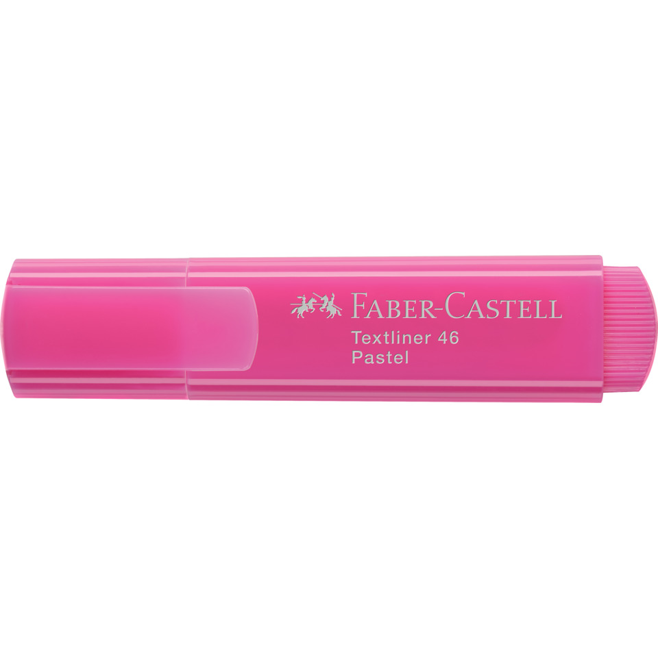 Textmarker, Pastell, Pink, Faber-Castell, Textliner 46, Textmarker, Pastellrosa, Faber-Castell, Textliner, Pastell