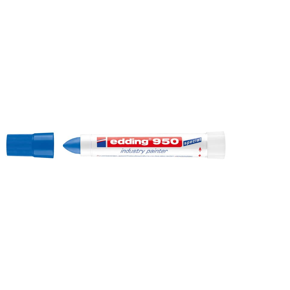 Korrekturstift, Wandstift, Blau, Kugelschreiberform, Edding 950