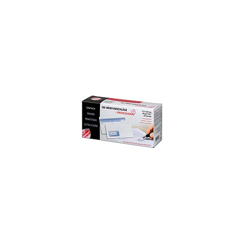 Briefumschlag mit Fenster - Revelope®, DIN lang, 90g/m², 100 Stück, weiß PROFESSIONAL 30051785