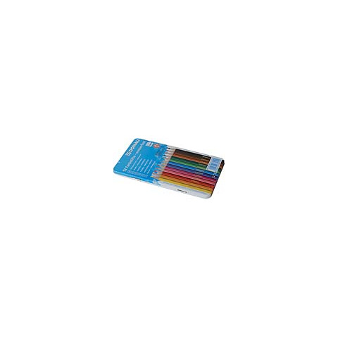 Farbstifte, 12 Stück, Metall-Etui DONAU 3810002-99