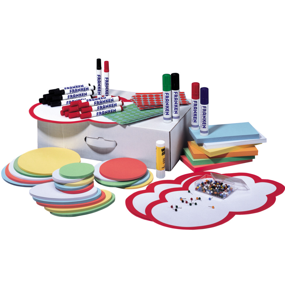 Schreibtisch-Set, Bastelmaterial, Marker, Notizblöcke, Klebezubehör