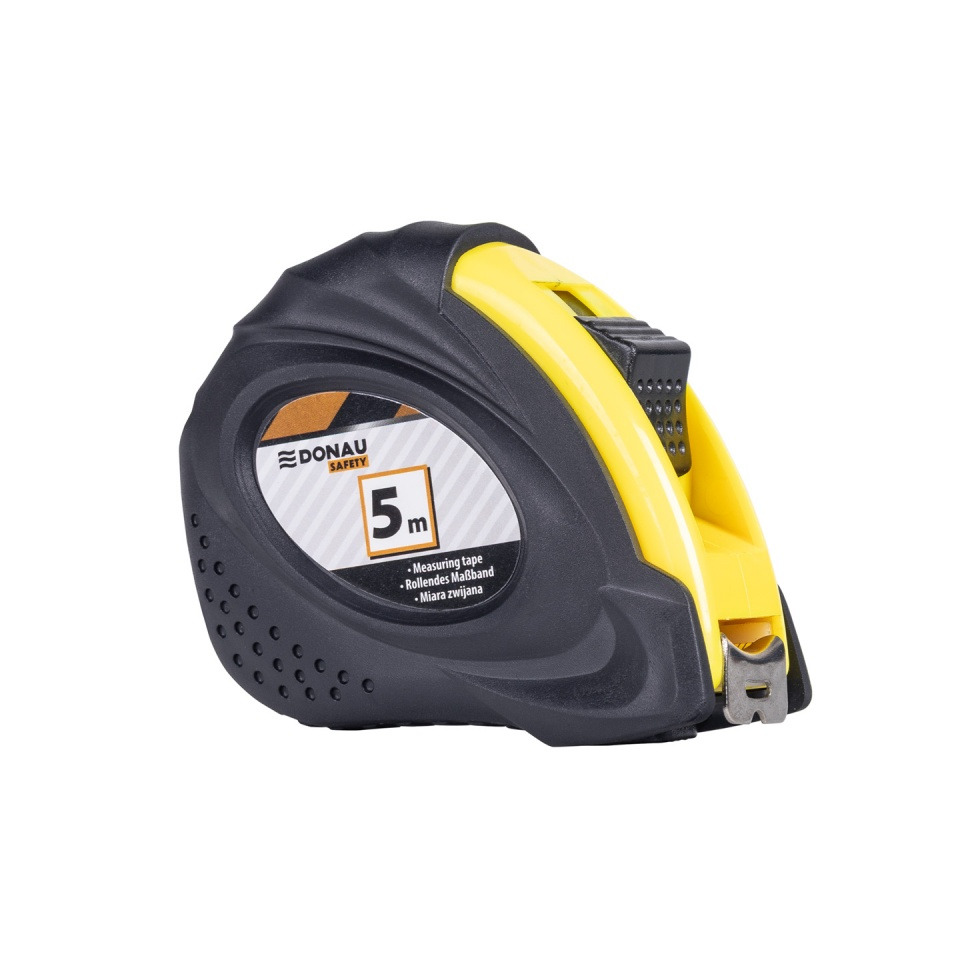 Maßband, Messband, 5 m, ausziehbar, gelbe Griff