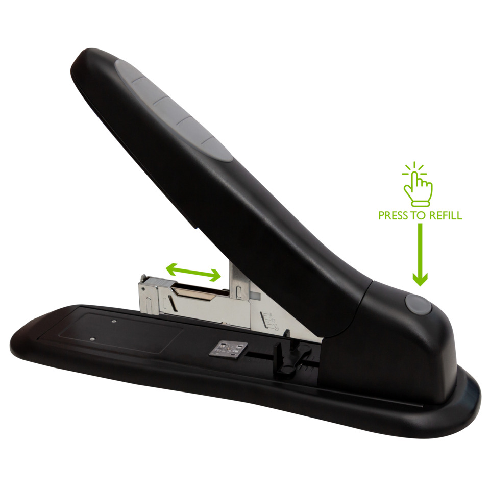 Heißklebepistole, Heißkleberpistole, Gebrauchsanleitung, Schwarz, Stapler-Design