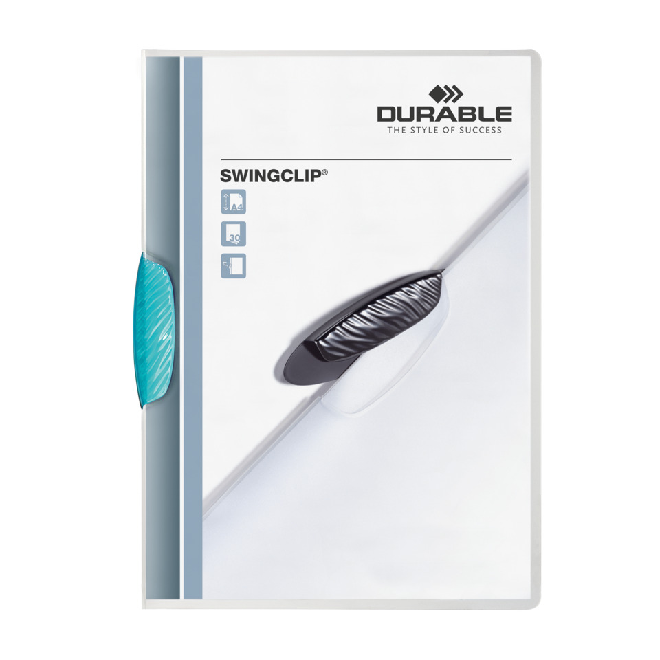 A4-Ordner, Leporello, Schwarz, Schwarzgrau, Swingclip